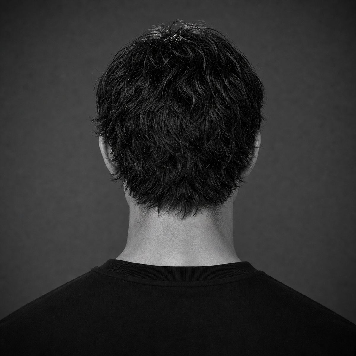 Messy Mod Cut with Long Sideburns