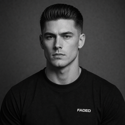 Classic Slick Back with Mid Fade