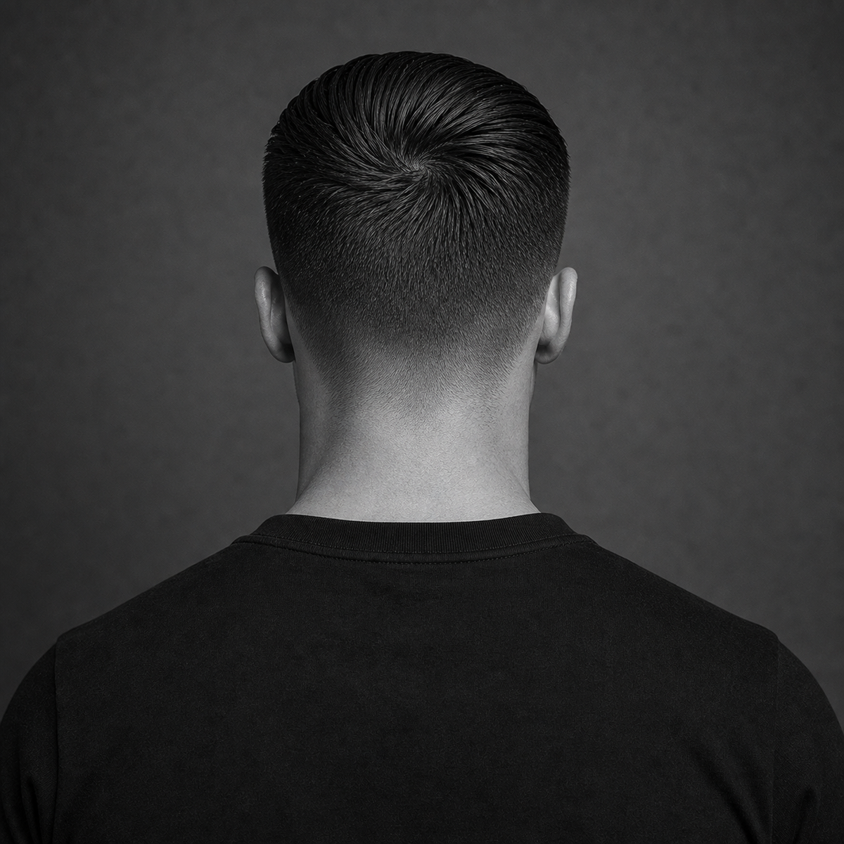 Classic Slick Back with Mid Fade