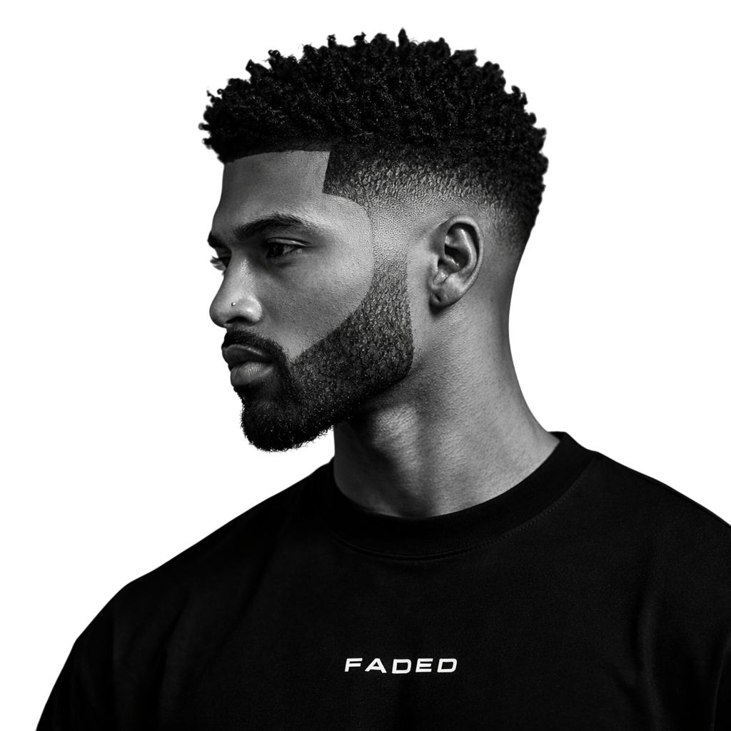 Defined Curls with High Fade