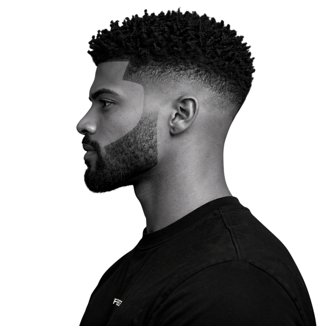 Defined Curls with High Fade