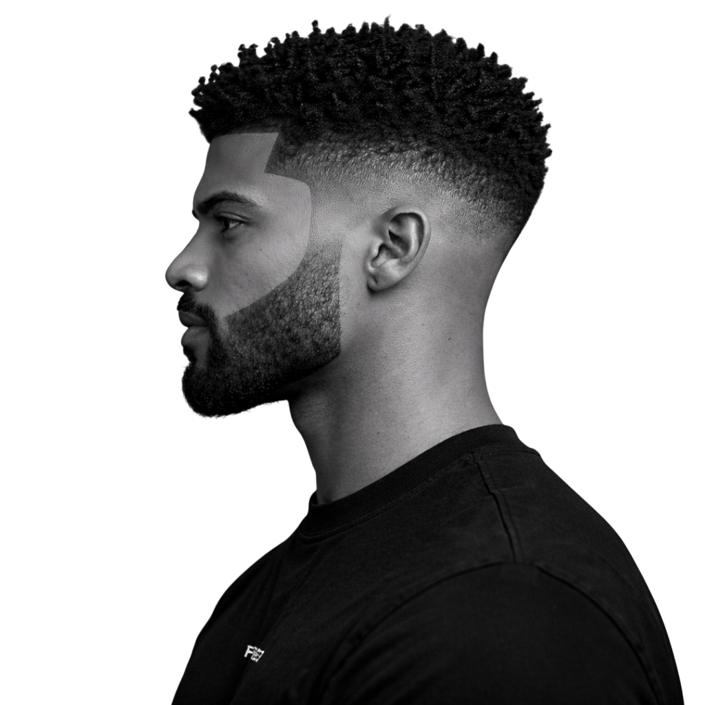 Defined Curls with High Fade