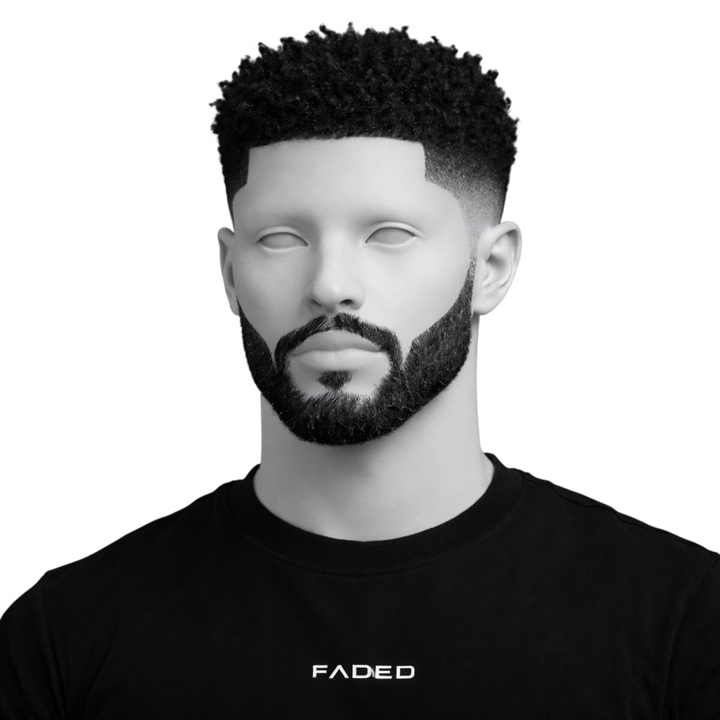 Defined Curls with High Fade