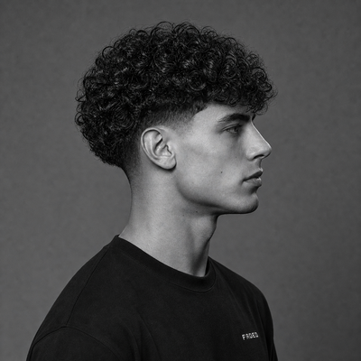 Tapered Curly Fringe with Blowout - 1