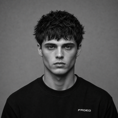 Textured Choppy Fringe No Fade 