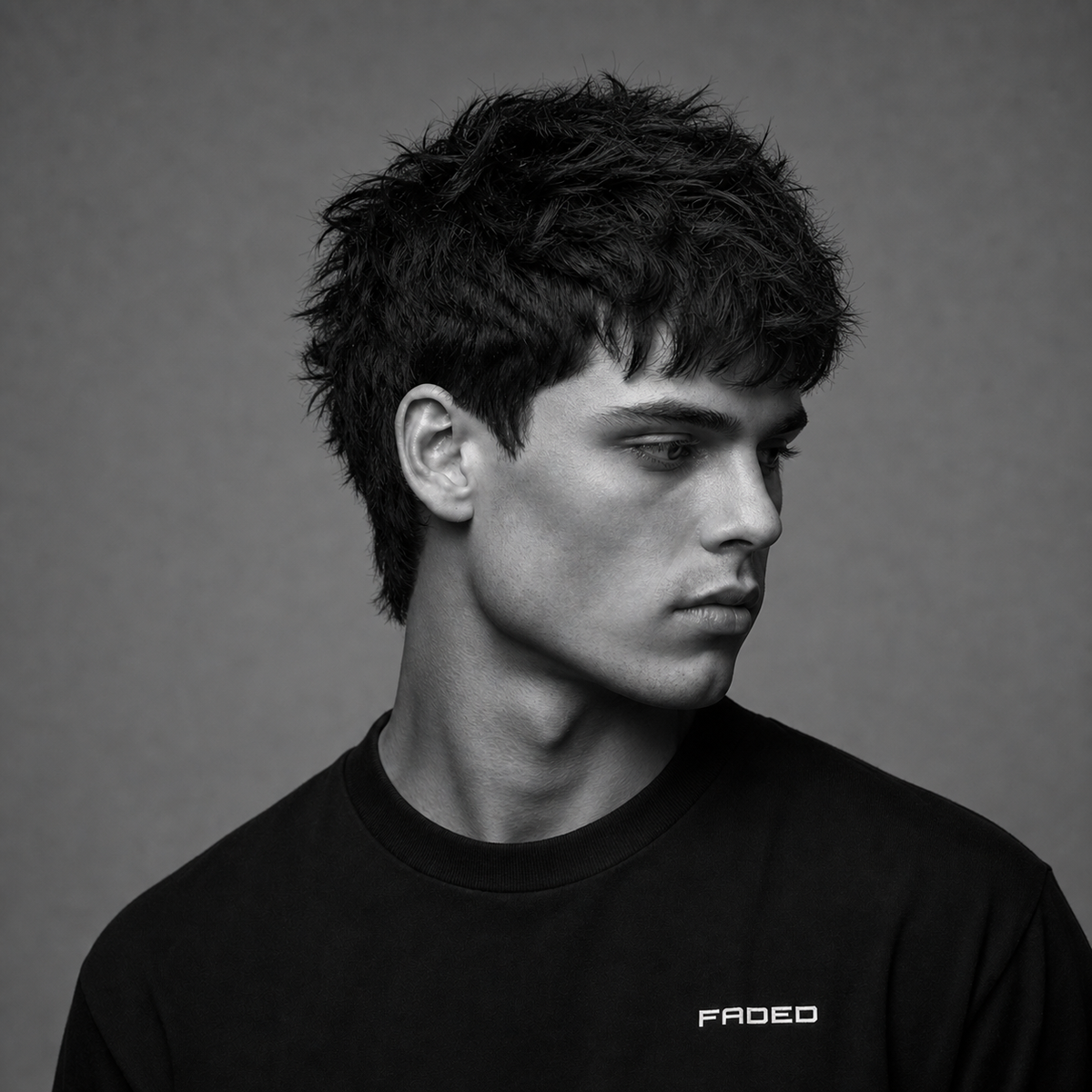 Textured Choppy Fringe No Fade 