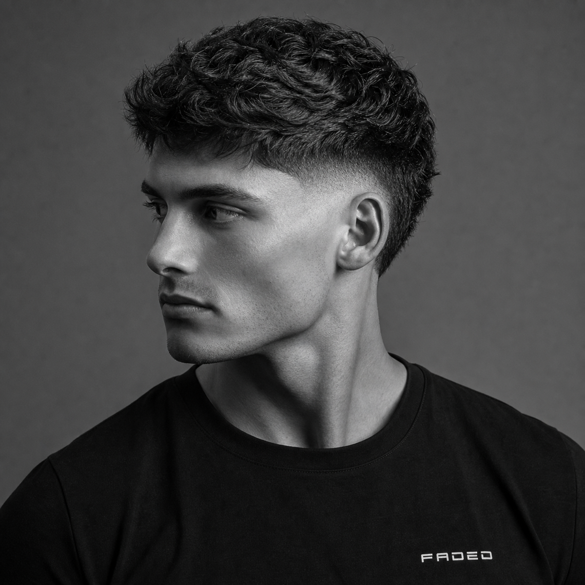 Short Fringe + Burst Fade
