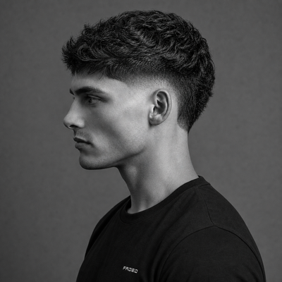 Short Fringe + Burst Fade - 1