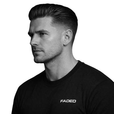 Classic Slick Back with Mid Fade - 2