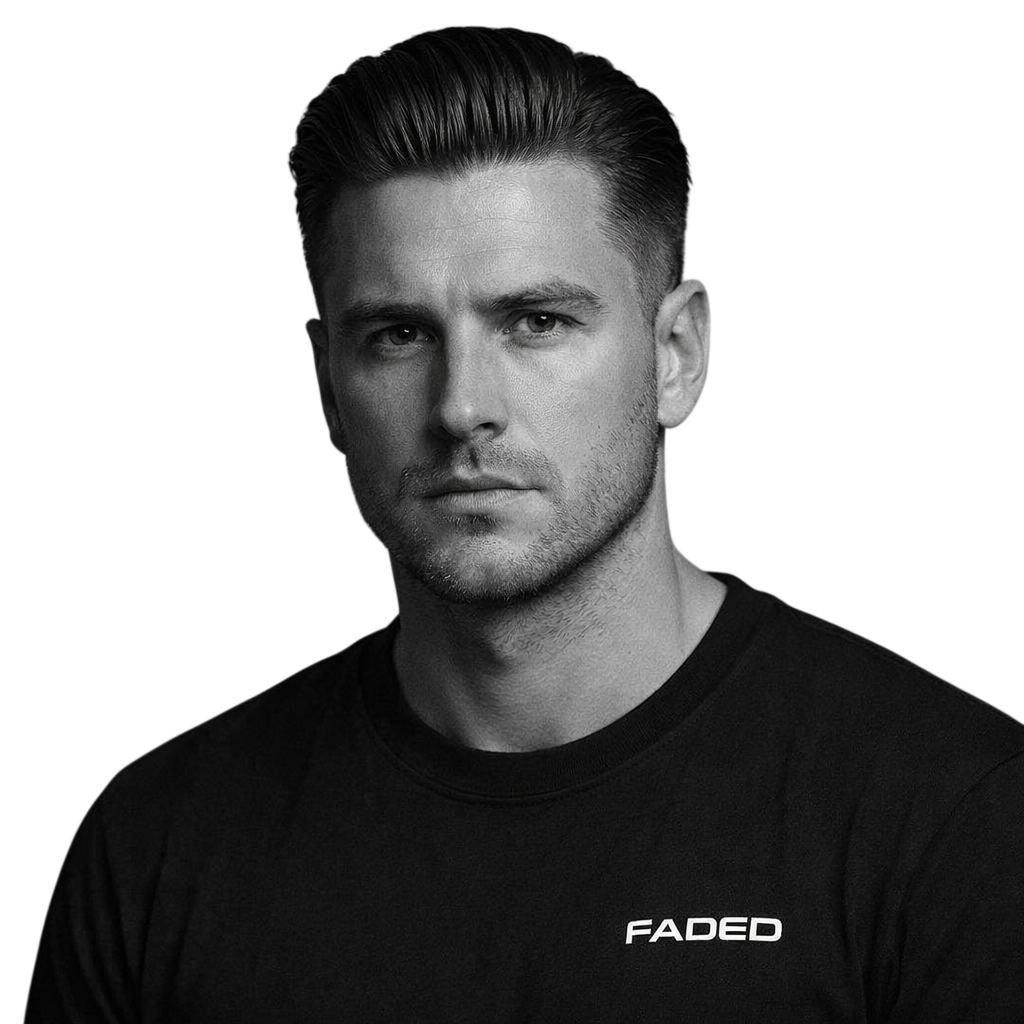 Classic Slick Back with Mid Fade