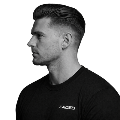 Classic Slick Back with Mid Fade - 1
