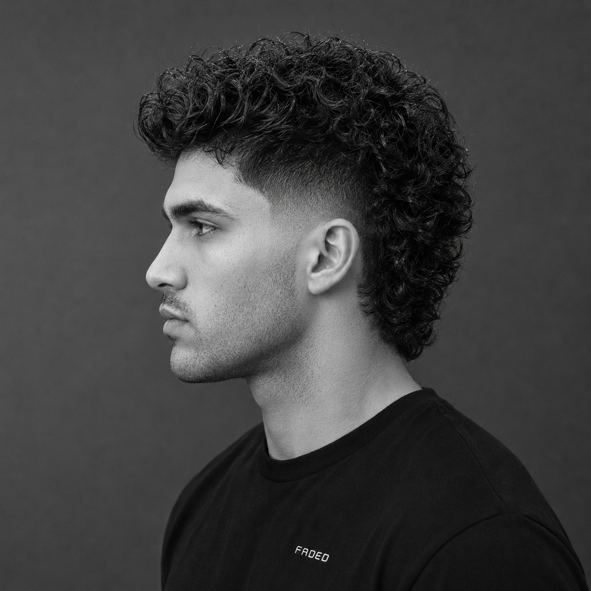 Curly Modern Mullet