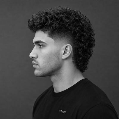 Curly Modern Mullet