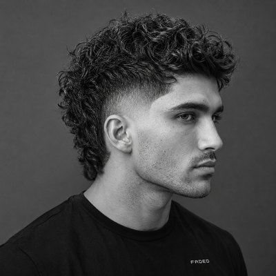 Curly Modern Mullet - 2