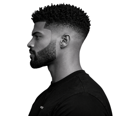 Defined Curls with High Fade - 1