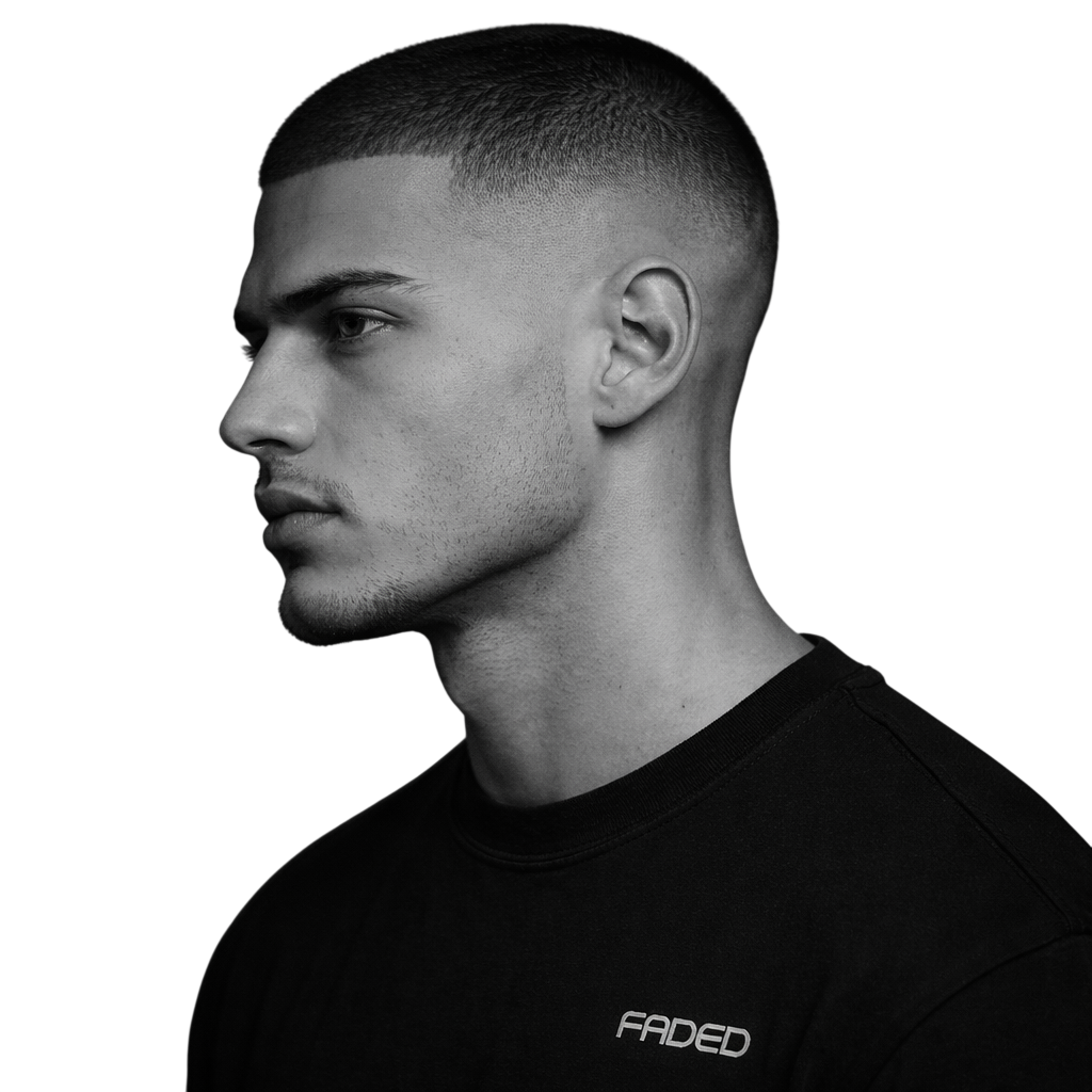 High fade buzz cut