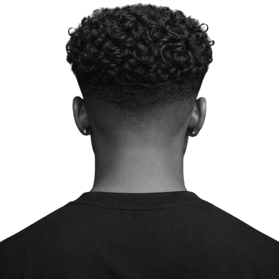 Loose Textured Curls with Mid Drop Fade - 4