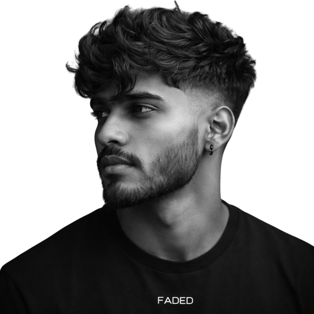 MESSY TEXTURED FRINGE LOW FADE