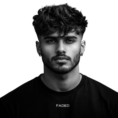 MESSY TEXTURED FRINGE LOW FADE
