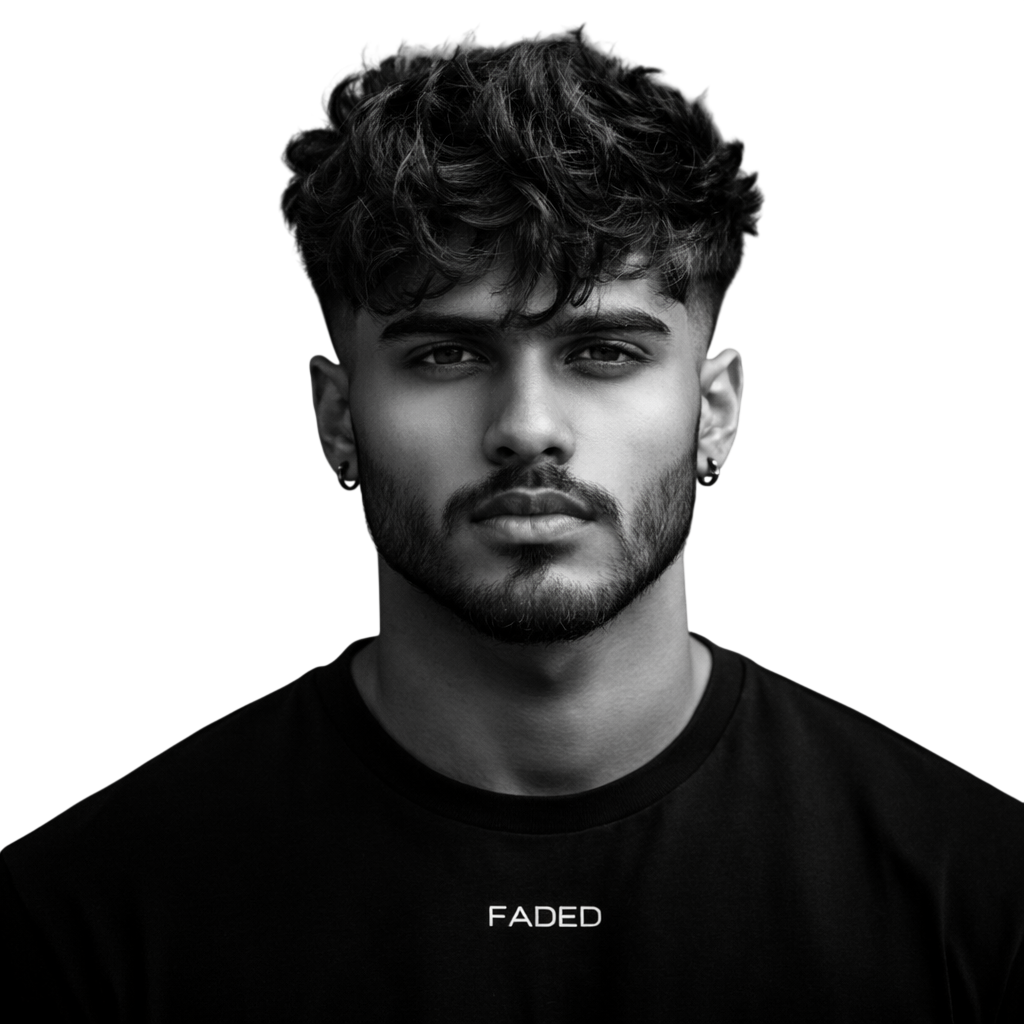 MESSY TEXTURED FRINGE LOW FADE