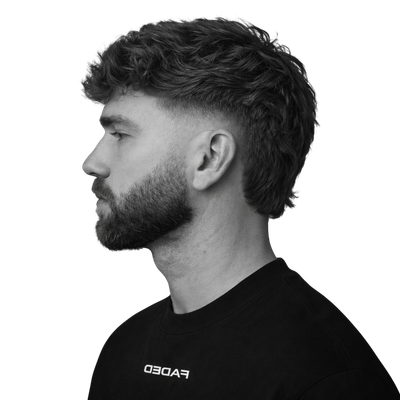 Short Fringe Modern Mullet + Beard - 1
