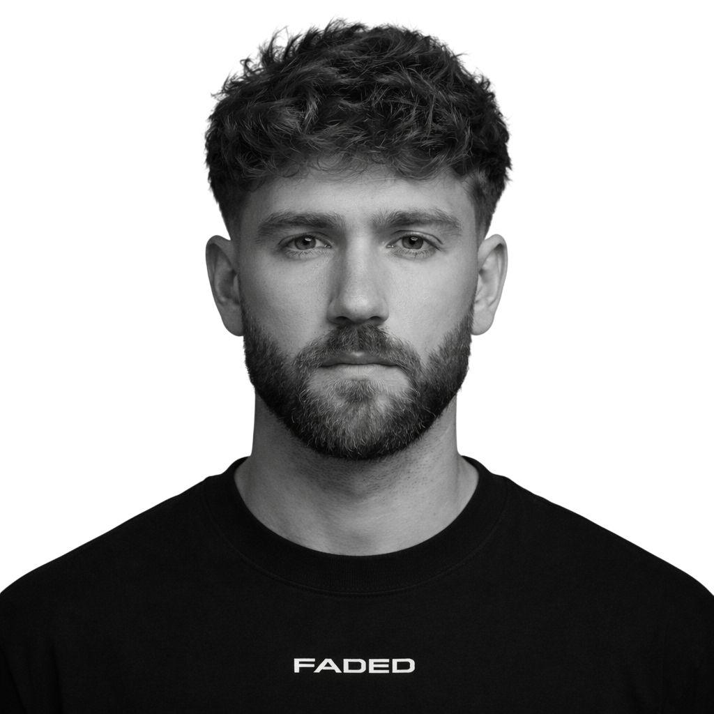 Short Fringe Modern Mullet + Beard
