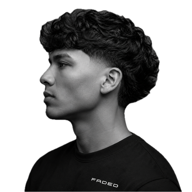 Skin Taper Modern Mullet with Cropped Fringe