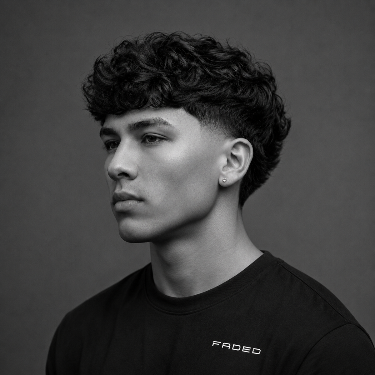 Skin Taper Modern Mullet with Cropped Fringe