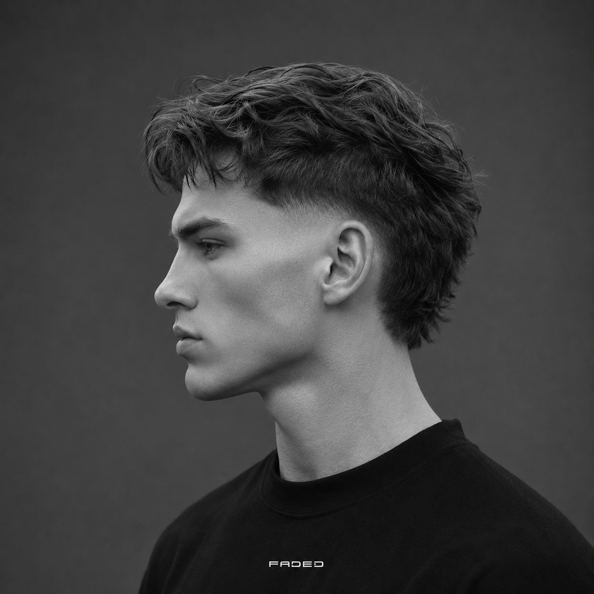 Skin Taper Modern Mullet with Loose Curtains