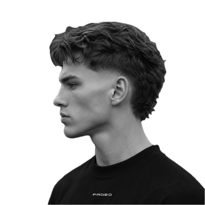 Skin Taper Modern Mullet with Loose Curtains - 1