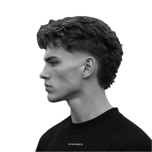 Skin Taper Modern Mullet with Loose Curtains