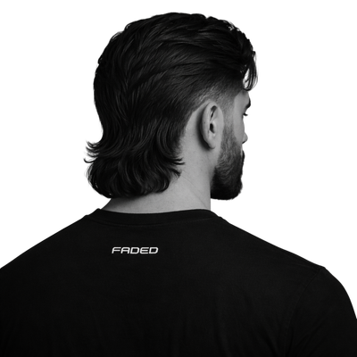 slick back modern mullet + beard - 3