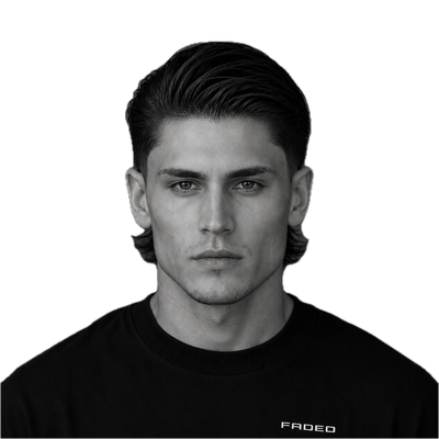 Tapered Slick Back Modern Mullet - 4