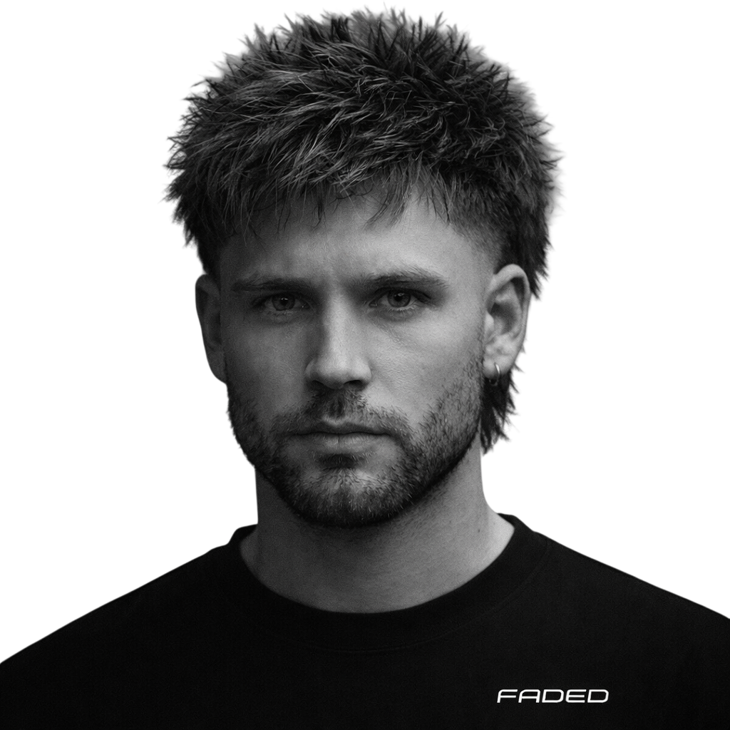 Textured Fringe + Mid Skin Taper Mullet