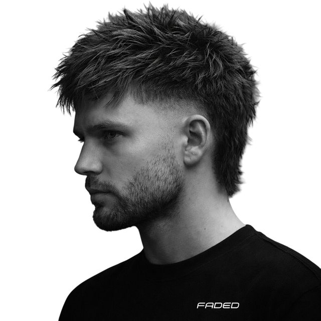 Textured Fringe + Mid Skin Taper Mullet