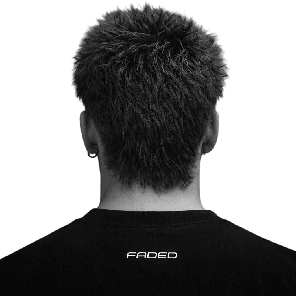 Textured Fringe + Mid Skin Taper Mullet