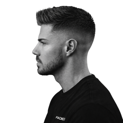 Textured Quiff + High Fade - 1